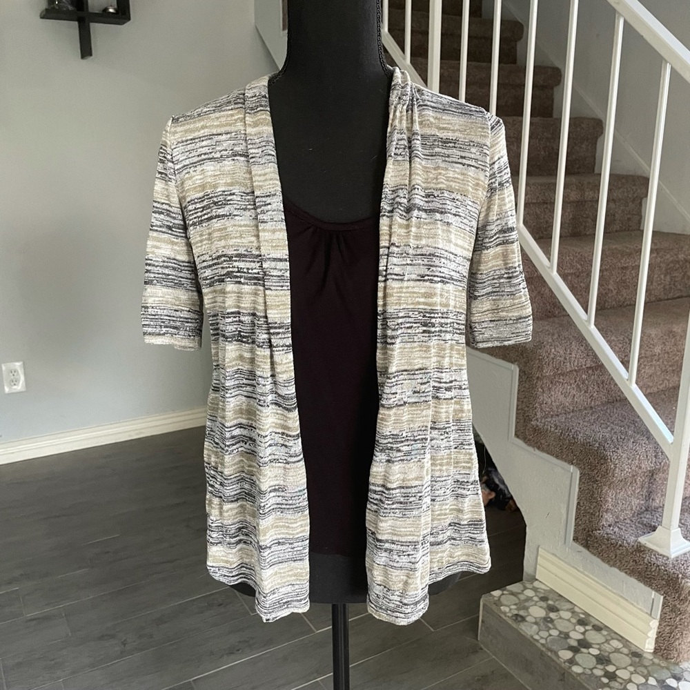 Faux two piece top